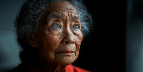 Showcase the beauty of aging with a series of portraits that celebrate the wisdom and character etched in elderly faces High-resolution photograph clean sharp focus.