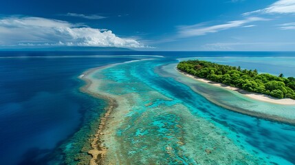 Obraz premium a touristic island shore