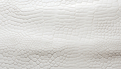 Obraz premium White crocodile skin texture background.