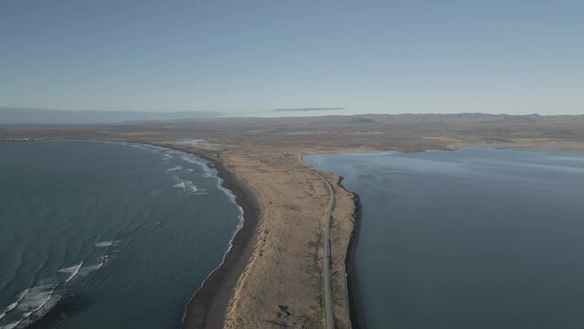 Iceland landscape . 4K DJI drone aerial footage