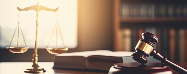 Judgment gavel hammer and law of books on the table for crime judgment legislation. law and authory lawyer