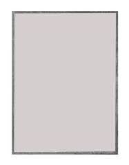 Wooden picture frame on white background