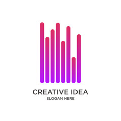 Obraz premium spectrum logo design gradient colorful simple modern