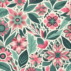 Wallpaper floral pattern