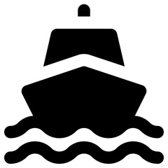 ship icon, simple vector design