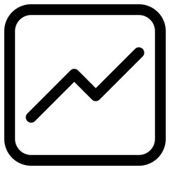 statistics icon, simple vector design