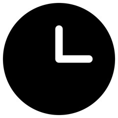 time icon, simple vector design