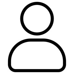 user icon, simple vector design