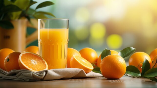 オレンジジュース,Generative AI AI画像