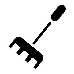 Rake glyph icon