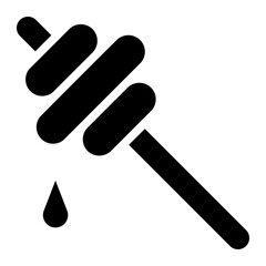 Honey Dipper glyph icon