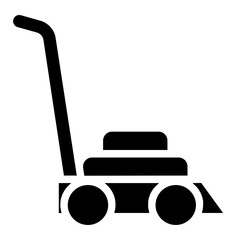 Fototapeta premium Lawnmower glyph icon