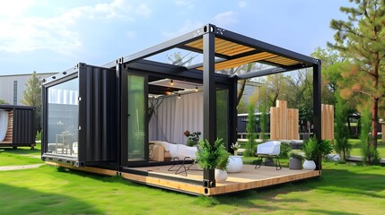 Portable Modular Container House & Office with Porch: Versatile & Convenient Solutions