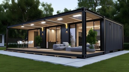 Versatile Living: Portable Container Modular House with Charming Porch
