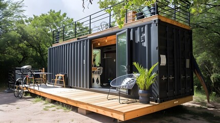 Micro Living Oasis: Embracing Simplicity with a Shipping Container Tiny Home