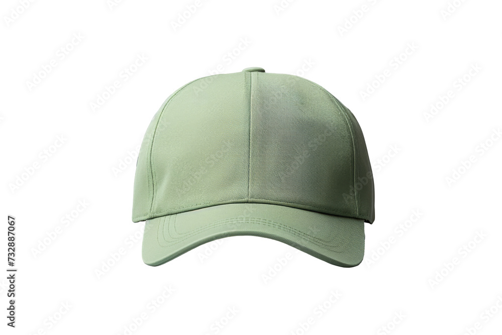 Wall mural Blank Green Cap Mockup Ready for Branding