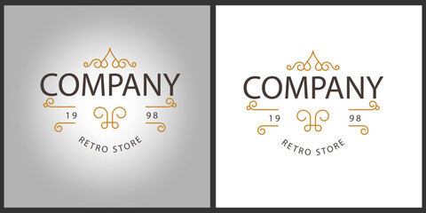 Classic Elegance: Building Your Brand's Legacy with a RETRO SHOP Logo.