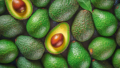 fruit background of avocado, for avocado sellers, healthy avocado