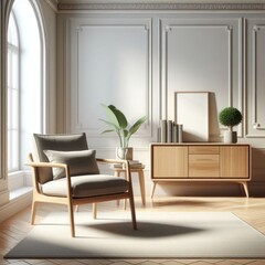 Fototapeta premium modern living room with furniture