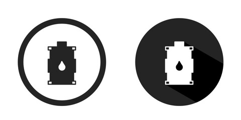 Oil barrel logo. Oil barrel icon vector design black color. Stock vector.