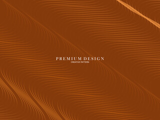 Premium minimal cover design. Cool halftone gradient. Future geometric template. Luxury wave lines pattern background.