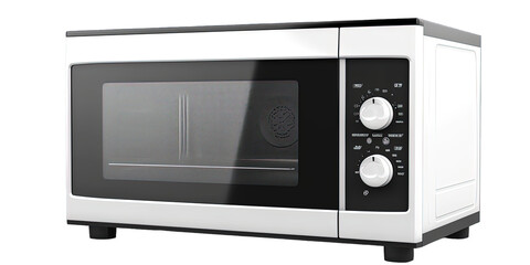 microwave oven white background