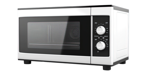 microwave oven white background