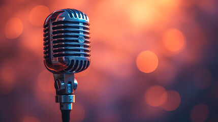 a microphone with podcast cover image