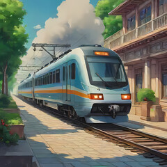 Obraz premium Train in Norway