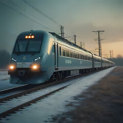 Obraz premium Train in Norway