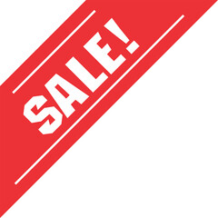 red sale label
