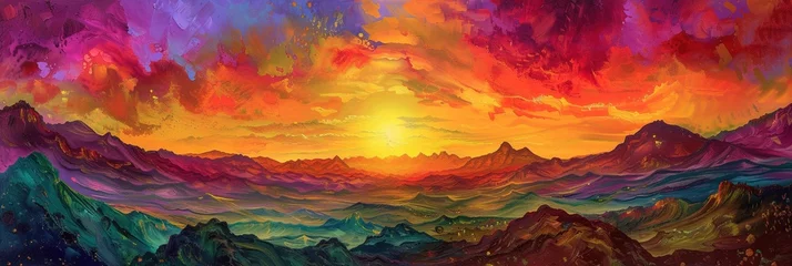  Colorful Arizona sunset in the desert © Brian