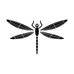 Dragonfly icon in hand-drawn style