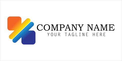 Business logo design with percentage icon suitable for banking business, financial business. Percantage logo design for financial company.