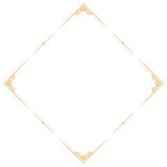 Chinese border frame, vintage golden border frame