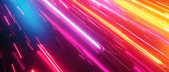 Vibrant Motion A Colorful Abstract Background with Glowing Lines and Energetic Light Patterns, Glowing Lines and Bright Color, neon light, ultrawide background cover banner