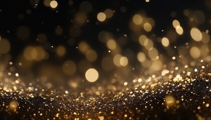 Abstract gold bokeh background. Christmas and New Year concept.
