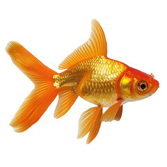 yellow fish isolated on white