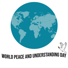 world peace and understanding day banner design