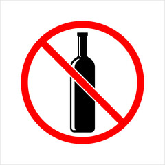 No Alcohol Sign Design