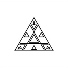 Triangle Minimalist Tattoo, Modern Subtle Aesthetic Tattoo, Minimal Modern Discreet Tattoo