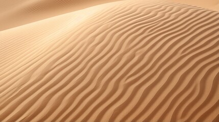 Fototapeta na wymiar A closeup of a rippling sand dune texture
