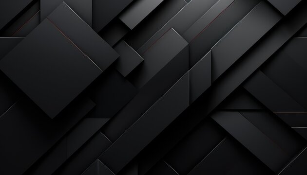 Black abstract geometric background © msroster