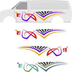 Fototapeta premium Vehicle Graphics, Stripe : Vinyl Ready