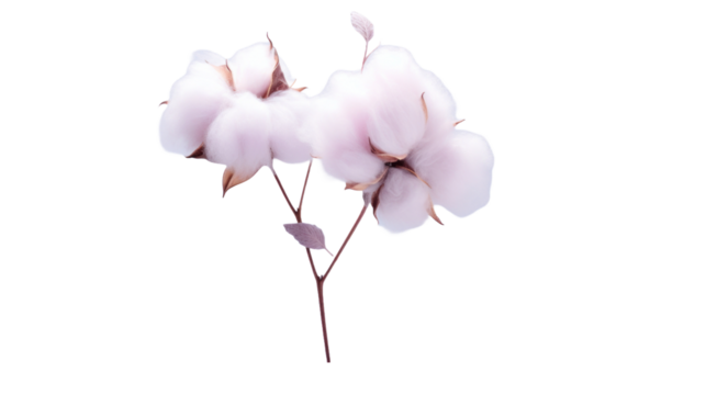Lavender Cotton flower isolated on a transparent background