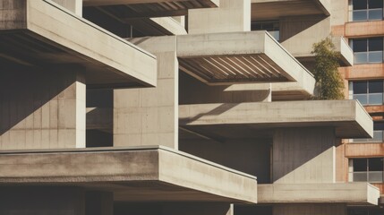 Fototapeta premium An abstract exploration of brutalist design principles