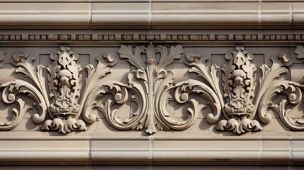 Decorative friezes on a historic monument