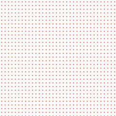 simple abstract tomato color small polka dot pattern on white background