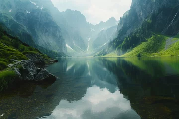 Foto op Plexiglas mountain river in the mountains © juni studio