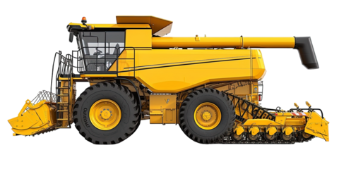 Combine harvester Isolated